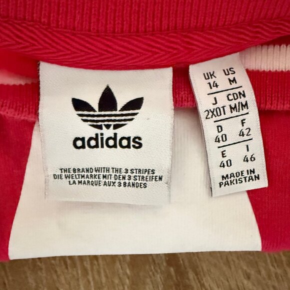 Adidas Red and White Crop Top - Picture 3 of 3